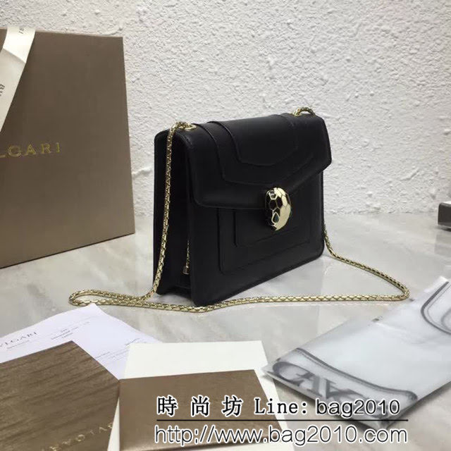 BVLGARI寶格麗 進口牛皮 時尚百搭 小號 鏈條單肩斜挎包 34559 FYD1127